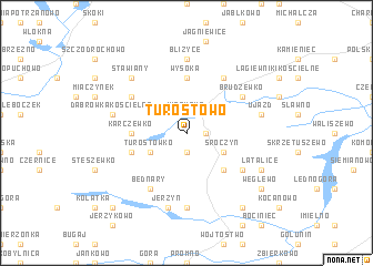 map of Turostowo