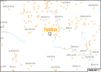 map of Turovi