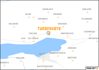 map of Turovskoye