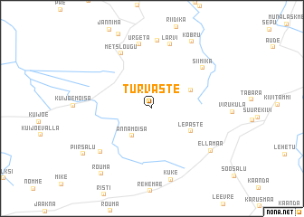 map of Turvaste