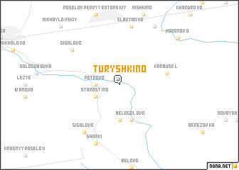 map of Turyshkino