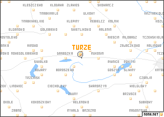 map of Turze