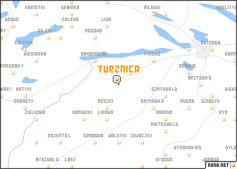 map of Turznica