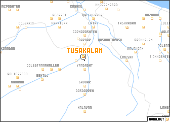 map of Tūsā Kalām