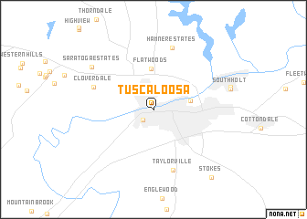 map of Tuscaloosa