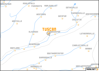 map of Tuscan