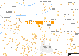 map of Tuscarora Springs