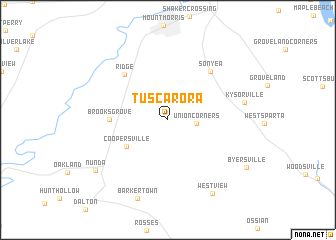 map of Tuscarora