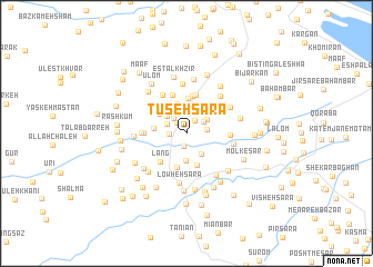 map of Tūseh Sarā