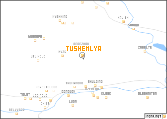 map of Tushemlya