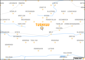 map of Tushkuv