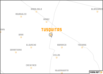 map of Tusquitas