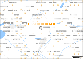 map of Tusschenloegen