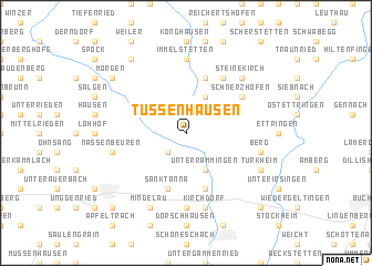 map of Tussenhausen