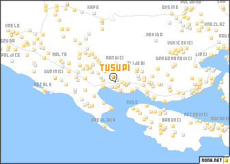 map of Tušupi