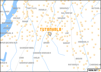 map of Tūtānwāla