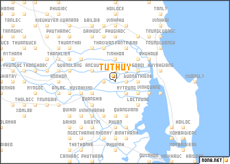 map of Tú Thủy