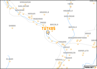 map of Tūtkas