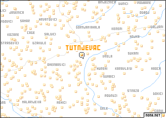 map of Tutnjevac