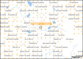 map of Tuttiripitiya