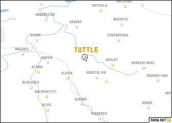 map of Tuttle