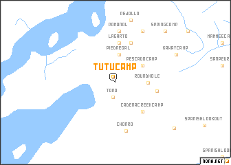 map of Tu-Tu Camp