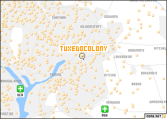 map of Tuxedo Colony