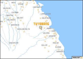 map of Tuyabang