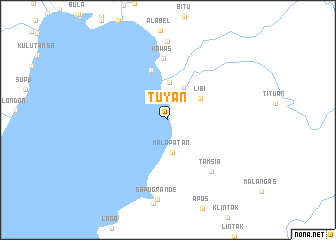 map of Tuyan