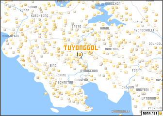 map of Tuyong-gol