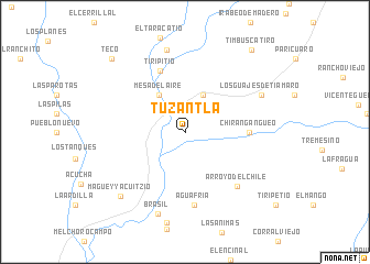 map of Tuzantla