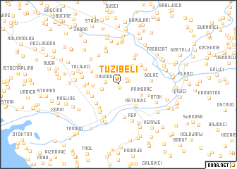 map of Tužibeli