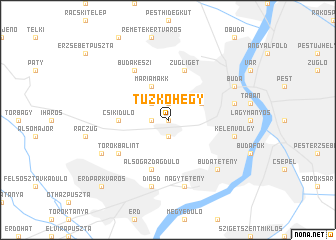 map of Tůzkőhegy