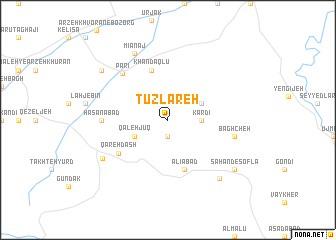 map of Tūzlāreh