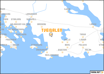 map of Tveidalen