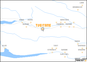 map of Tveitane