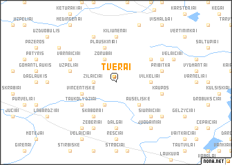 map of Tverai