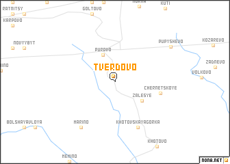 map of Tvërdovo