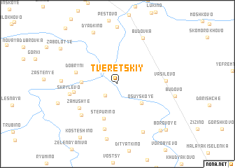 map of Tveretskiy