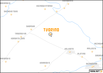 map of Tvorino