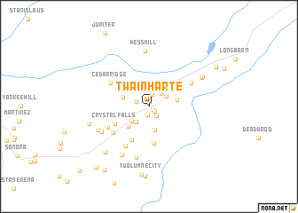 map of Twain Harte