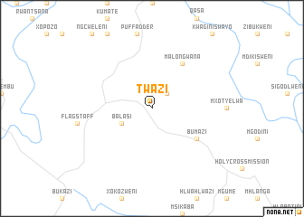 map of Twazi