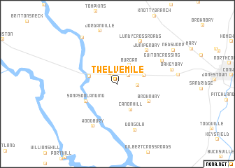 map of Twelvemile