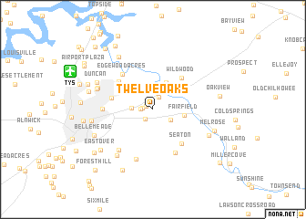 map of Twelve Oaks