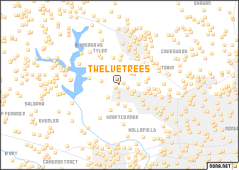 map of Twelve Trees