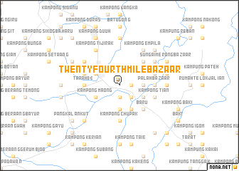 map of Twenty-Fourth Mile Bazaar