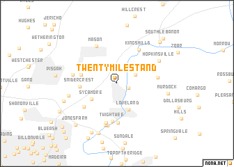 map of Twenty Mile Stand