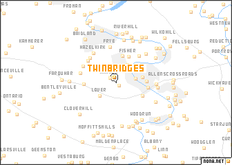 map of Twin Bridges