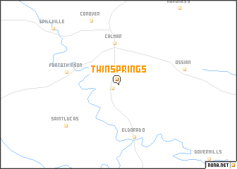 map of Twin Springs