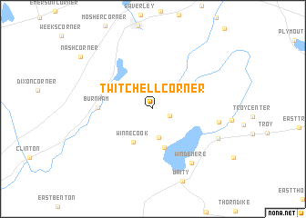 map of Twitchell Corner